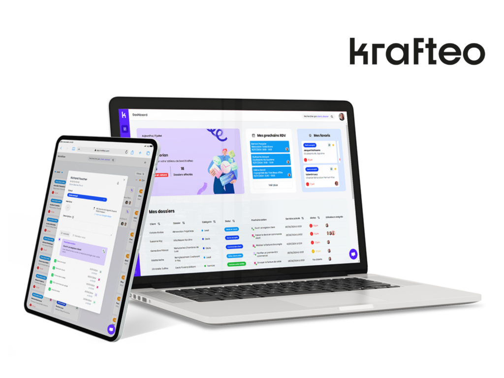 Krafteo solution de gestion de planning menuiserie