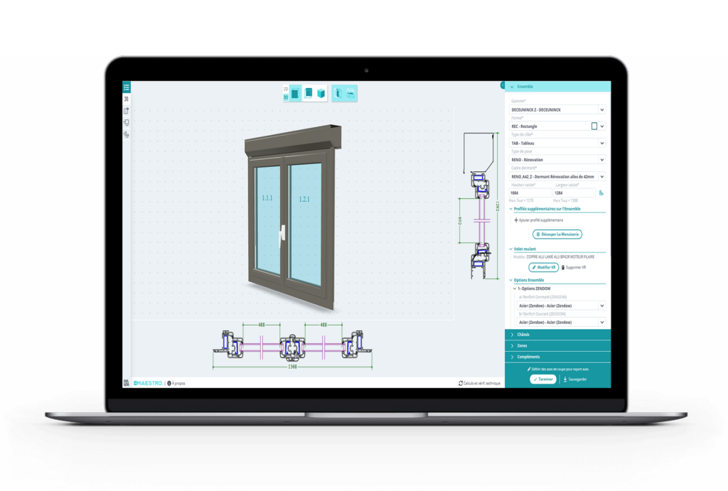 Nouveau configurateur technique Menuiserie 3D Groupe ELCIA
