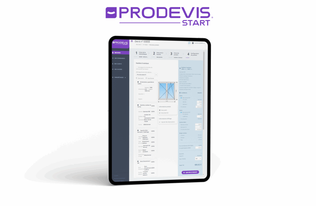 se connecter à ProDevis START